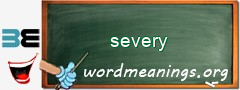 WordMeaning blackboard for severy